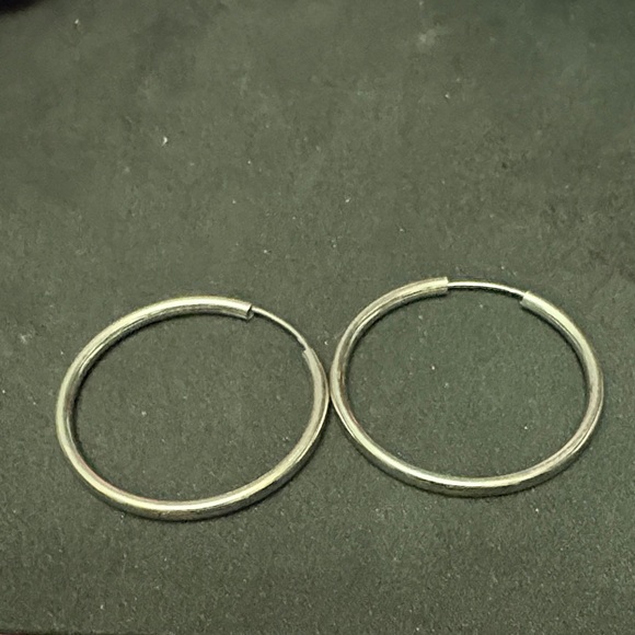 Jewelry - New 925 Silver Hoop Earrings